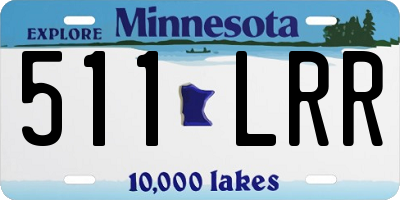 MN license plate 511LRR