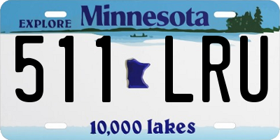MN license plate 511LRU