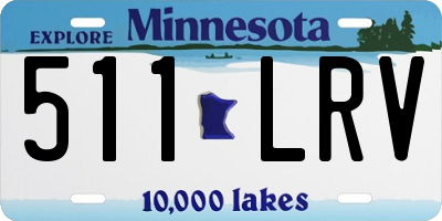 MN license plate 511LRV