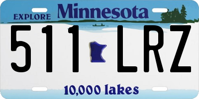 MN license plate 511LRZ