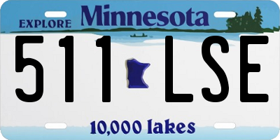 MN license plate 511LSE