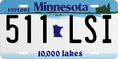 MN license plate 511LSI