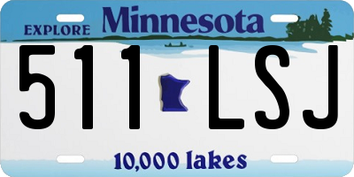 MN license plate 511LSJ