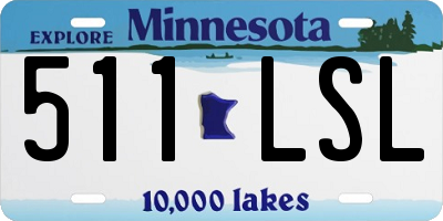 MN license plate 511LSL