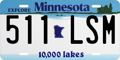 MN license plate 511LSM