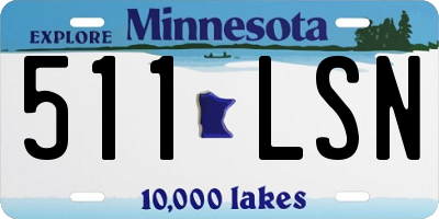 MN license plate 511LSN