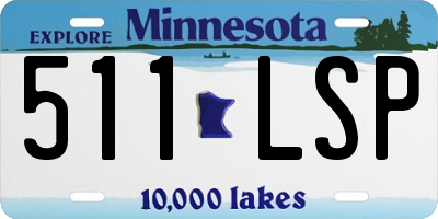 MN license plate 511LSP