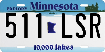 MN license plate 511LSR