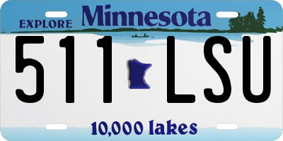 MN license plate 511LSU