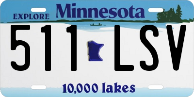 MN license plate 511LSV