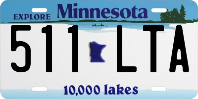 MN license plate 511LTA