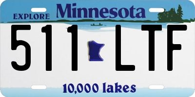 MN license plate 511LTF