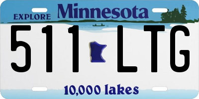 MN license plate 511LTG
