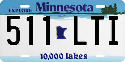 MN license plate 511LTI