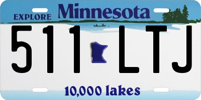 MN license plate 511LTJ