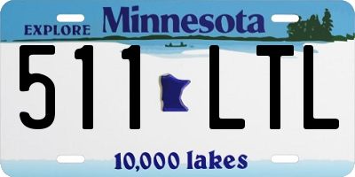 MN license plate 511LTL