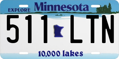 MN license plate 511LTN