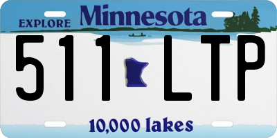 MN license plate 511LTP