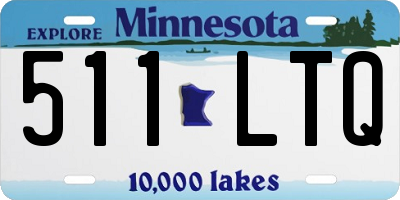 MN license plate 511LTQ