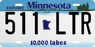 MN license plate 511LTR