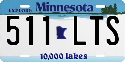 MN license plate 511LTS