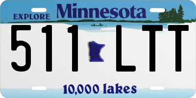 MN license plate 511LTT