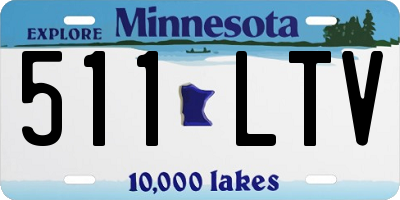 MN license plate 511LTV