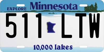 MN license plate 511LTW