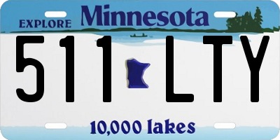 MN license plate 511LTY
