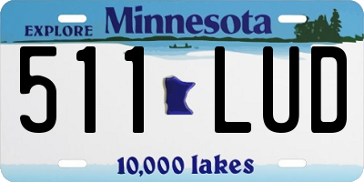 MN license plate 511LUD