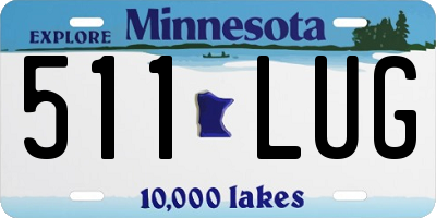 MN license plate 511LUG