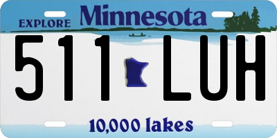 MN license plate 511LUH