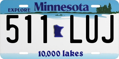 MN license plate 511LUJ