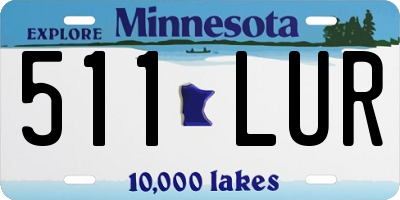 MN license plate 511LUR