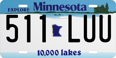 MN license plate 511LUU