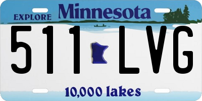 MN license plate 511LVG
