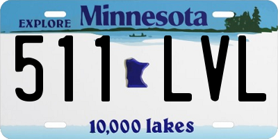 MN license plate 511LVL