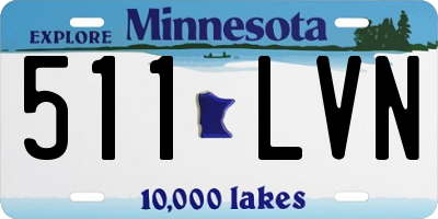 MN license plate 511LVN