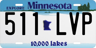 MN license plate 511LVP