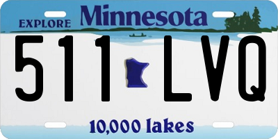MN license plate 511LVQ