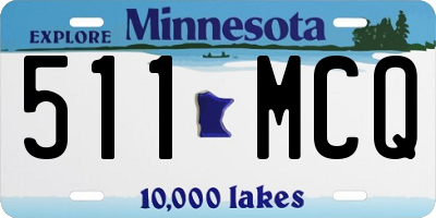 MN license plate 511MCQ