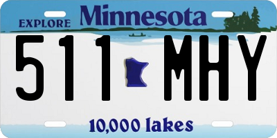 MN license plate 511MHY