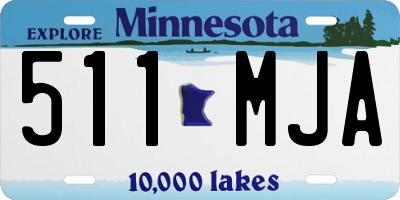 MN license plate 511MJA