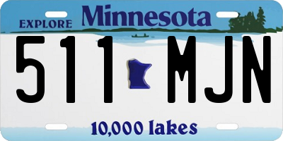 MN license plate 511MJN