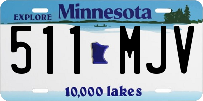 MN license plate 511MJV