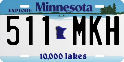 MN license plate 511MKH