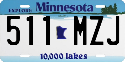 MN license plate 511MZJ