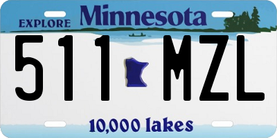 MN license plate 511MZL