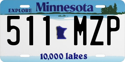 MN license plate 511MZP