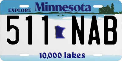 MN license plate 511NAB